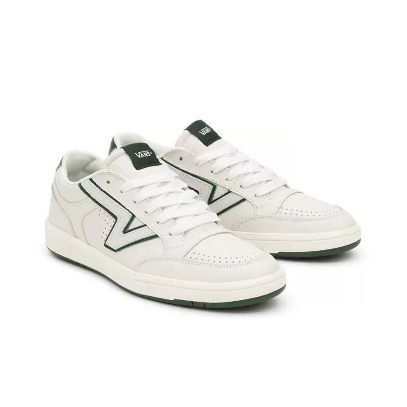 Vans Unisex Lowland Cc Low Top Sneakers White/Green-2
