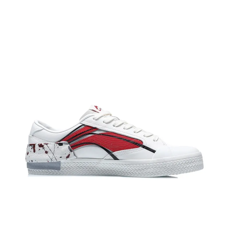 LiNing Weiwu Paris Fashion Week Vintage Shoes 'White Red'-1