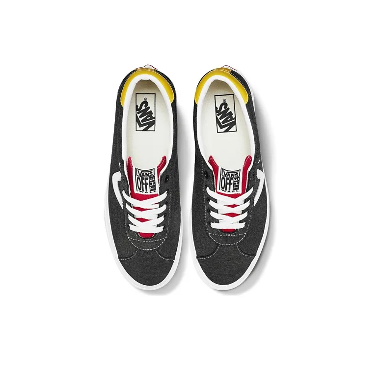 Vans Sports Black Red Yellow-4