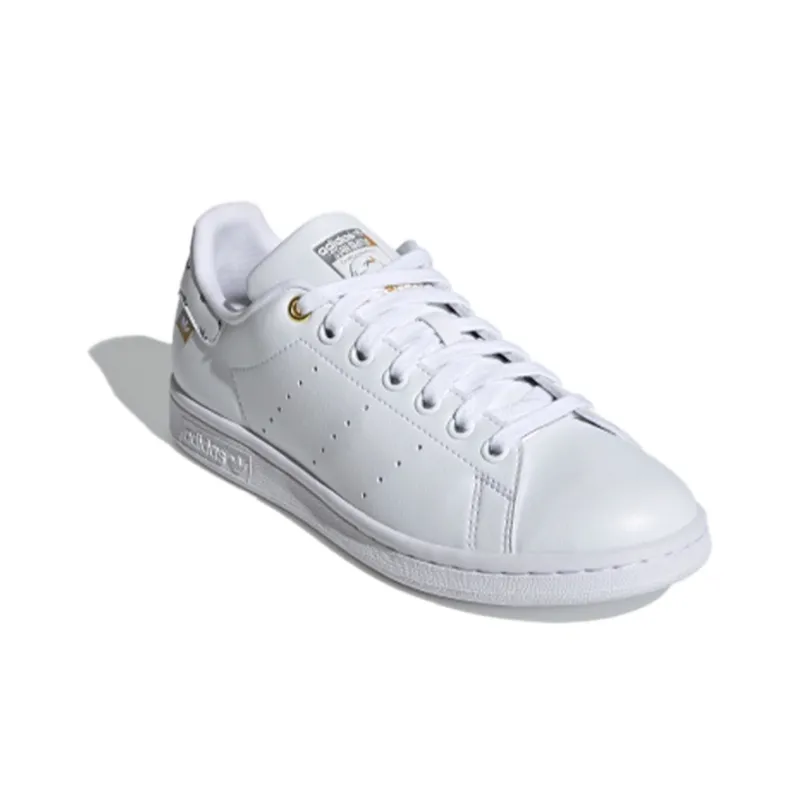 Adidas Stan Smith White Silver Gold Women's-2