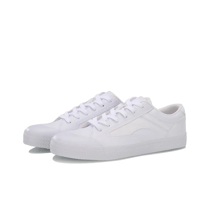 LiNing Wave Wear resistant And Lightweight Low Top Skateboard Shoes Men's White-2