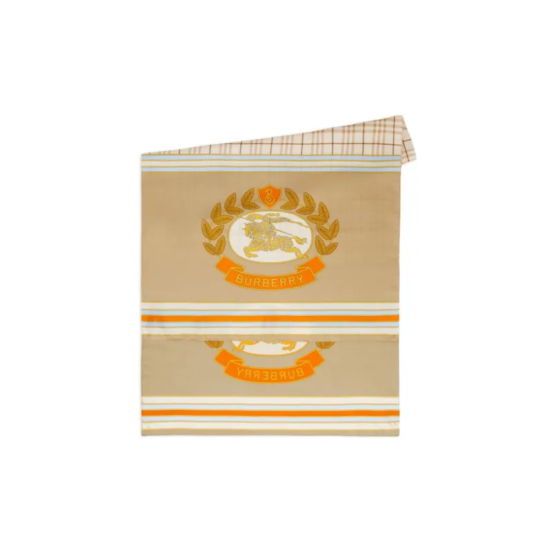 Burberry Silk Scarves Women's Yellow-1
