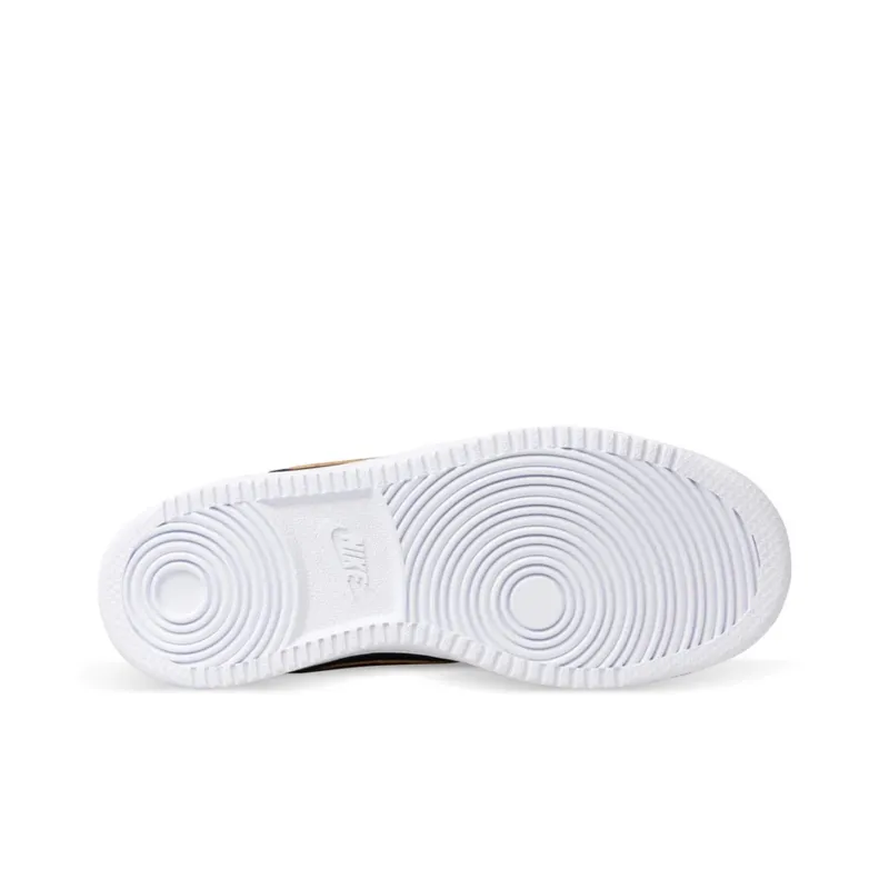 Nike Court Vision 1 Slip-Resistant Cushioning Wear-Resistant Low-Top Skateboard Shoes Women's Black Gold Pink-4