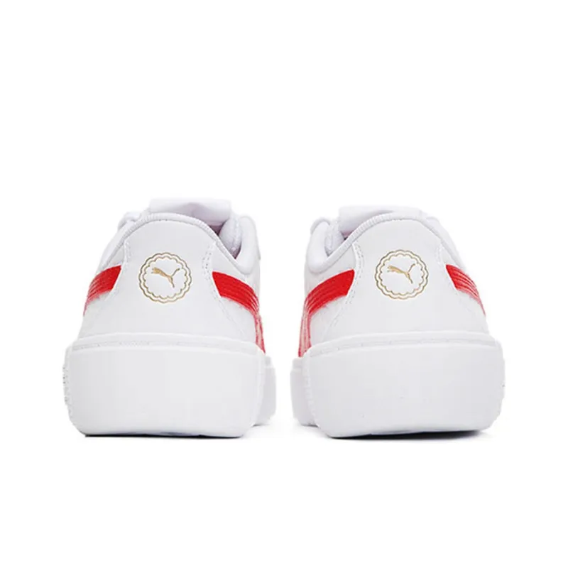 PUMA Smash Platform V2 'Celestial White High Risk Red' Women's-3