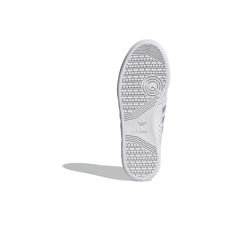 Adidas Continental 80 Stripes White Silver Metallic Women's-5