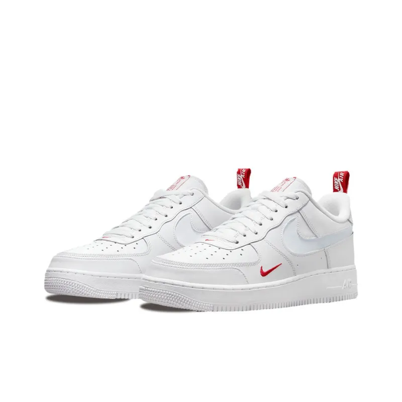 Nike Air Force 1 Low Reflective Swoosh White University Red-2