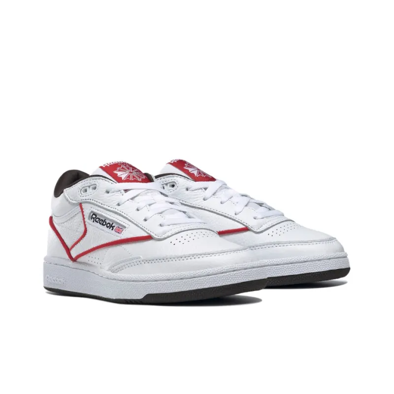 Reebok Club C Mid 2 'White Flash Red'-2