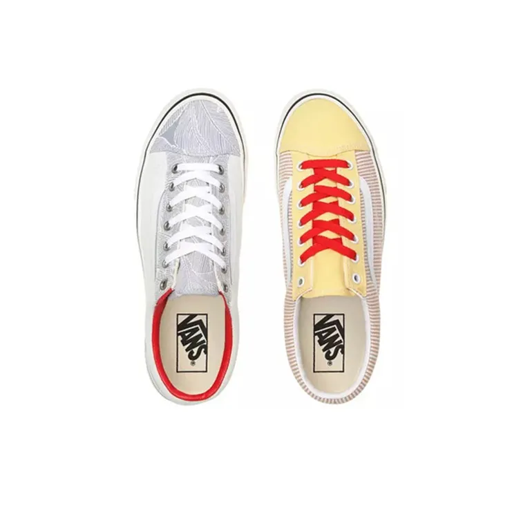 Vans Mismatch Style 36 Mix And Match Stripes Floral 'White Yellow'-3