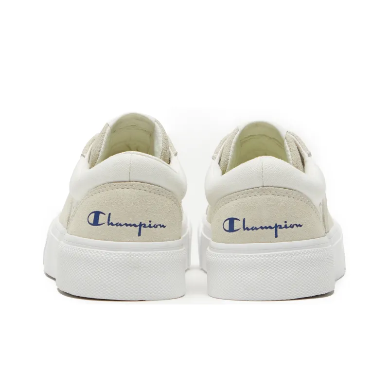 Champion Essentials Collection Heritage Suede Low Skateboard Shoes Unisex Beige-3