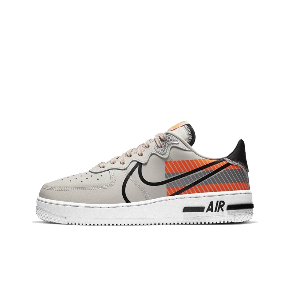 Nike Air Force 1 Skateboard Shoes Men Low Top Gray Orange