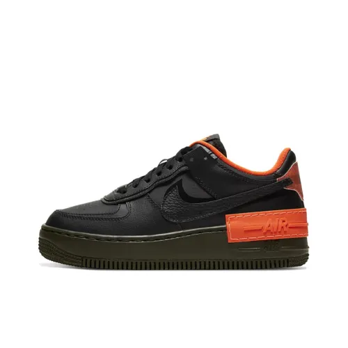 Nike Air Force 1 Low Shadow Black Hyper Crimson Cargo Khaki Women's