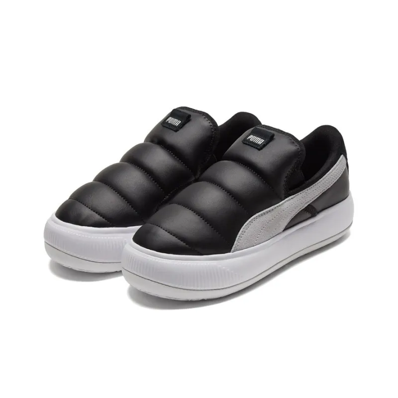 PUMA Suede Mayu Slip on Shoes Black/White Women's-2