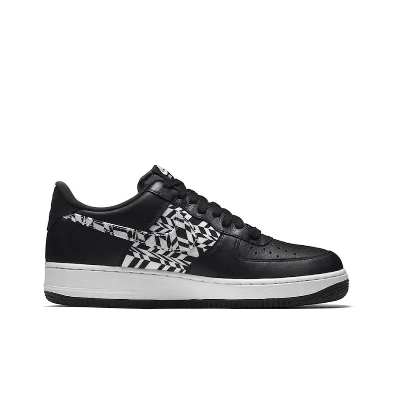 Nike Air Force 1 Low Black Pattern Swoosh-1
