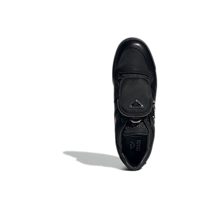 PRADA X PRADA Originals Unisex Forum Low Re Nylon Sneakers Black-4