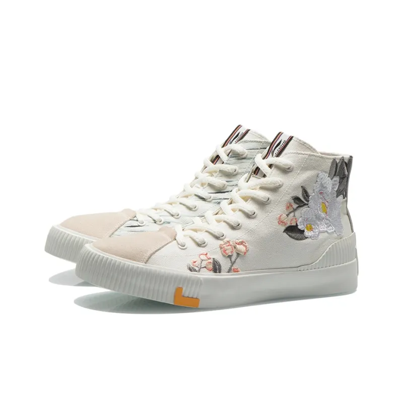 Li Ning X Jason Wu Counterflow Canvas Hi Shoes 'White'-2