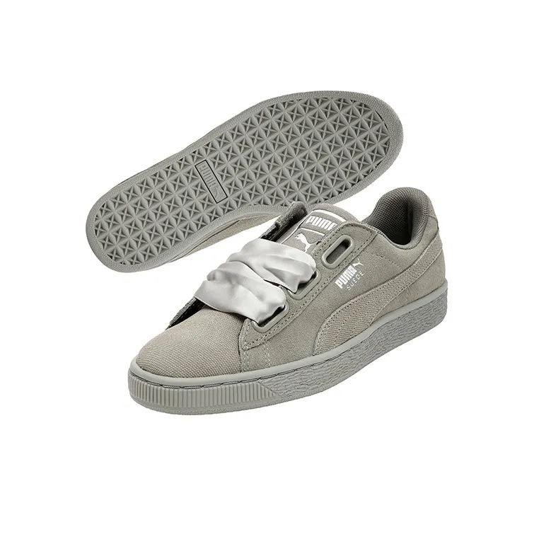 PUMA Suede Heart Pebble Grey Women's-2