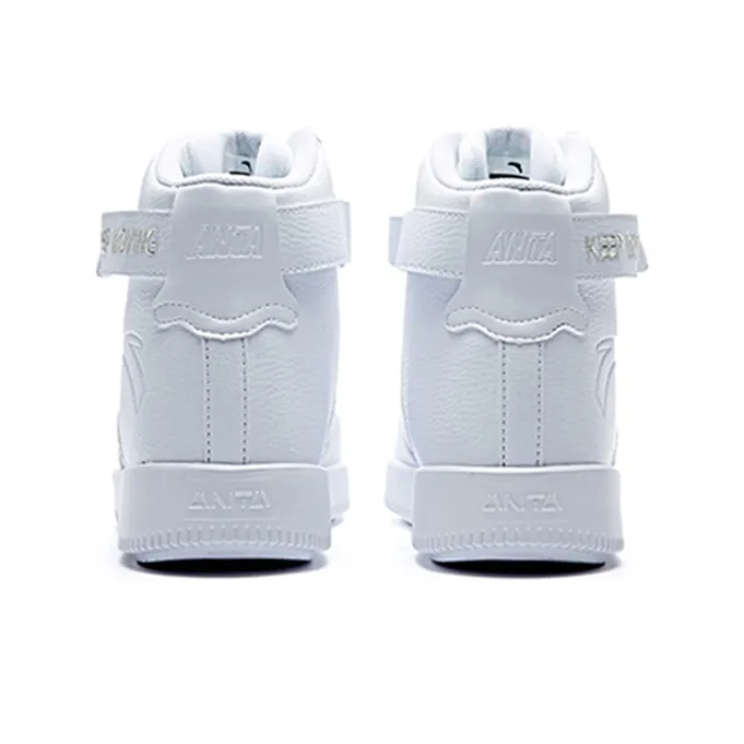 Anta Life Collection High-Top Skateboard Shoes Men's Anta White-4