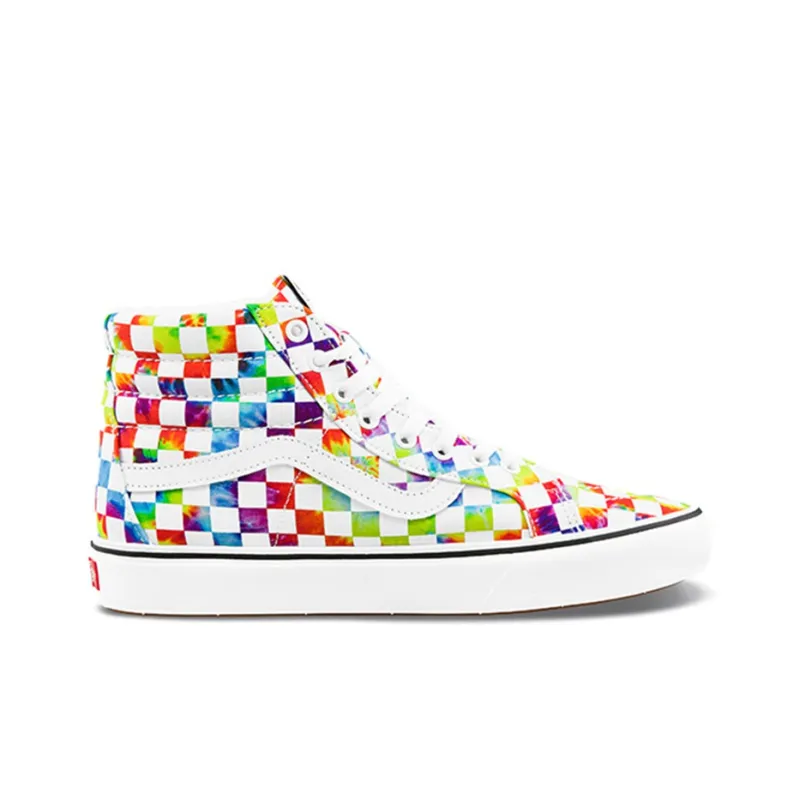 Vans ComfyCush Sk8 Hi Tie Dye Checkerboard-1