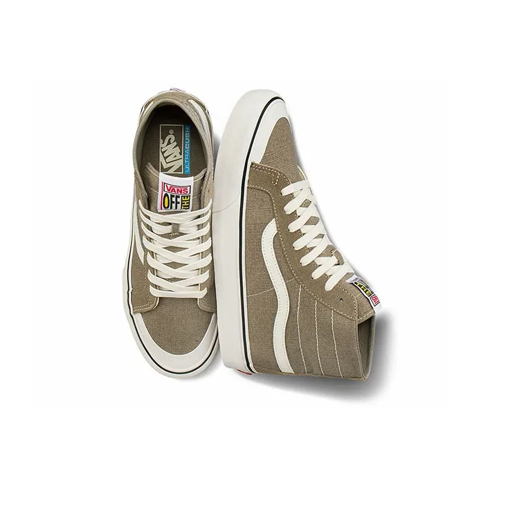 Vans General SK8 HI Skate Shoes Khaki-4