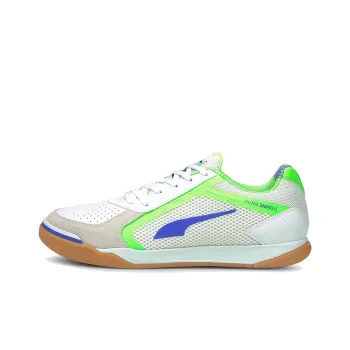 PUMA Ibero 2 Futsal Slip-Resistant Cushioning Wear-Resistant Breathable Low-Top Skateboard Shoes Men's White Green Blue