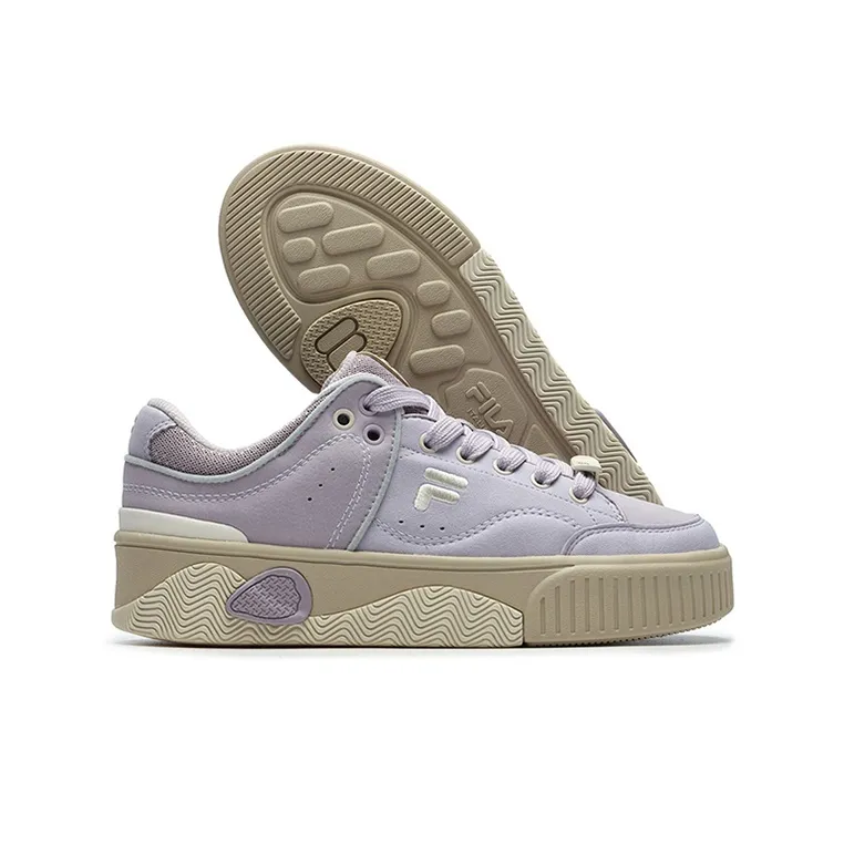 FILA FUSION Stack Fusion Skateboarding Sneakers 'Purple Beige' Women's-4