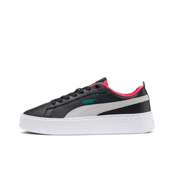 PUMA Smash Platform SoftFoam 'Black And White' Women's
