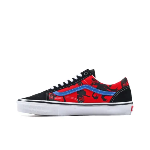 Vans Old Skool Krooked By Natas For Ray Black Red Blue