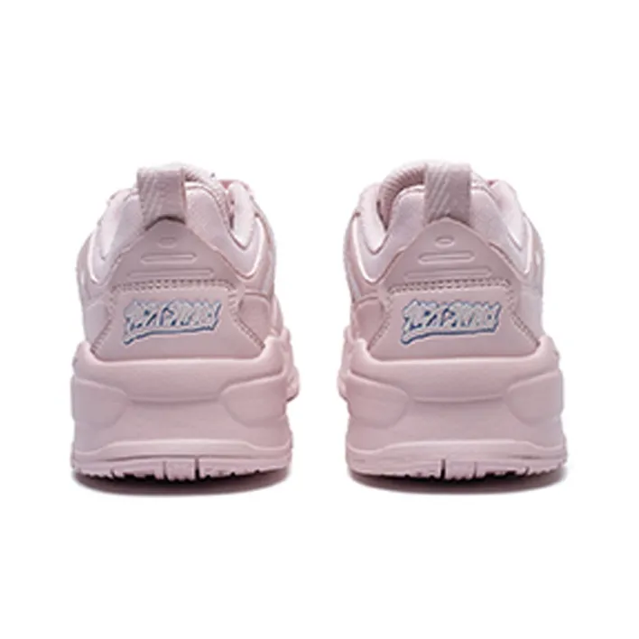XTEP A New Generation Lightweight And Breathable Low Top Skateboard Shoes Women's Pink-3
