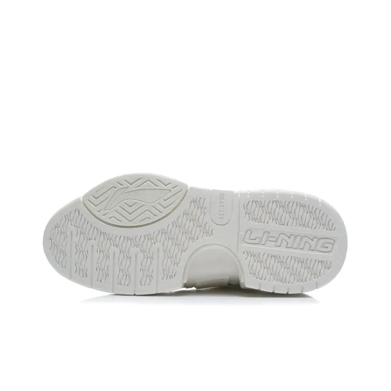 LiNing Wave Zen Lightweight Wear Resistant And Slip Resistant Low Top Skateboard Shoes Women's Snow-3