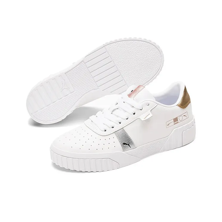 PUMA Cali Hacked Metallic 'White Gold' Women's-4