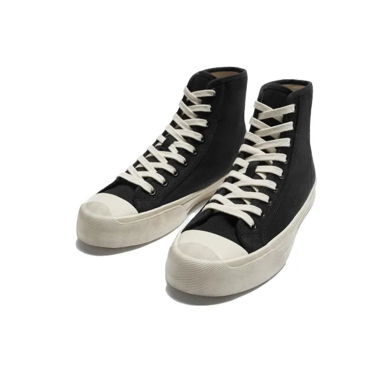 ZARA Anti-Slip Wear-Resistant High-Top Skateboard Shoes Men's Black-1