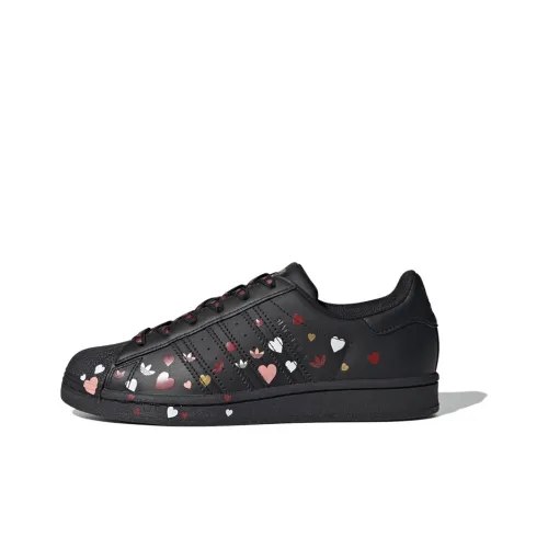 Adidas Superstar Valentine's Day Black Women's