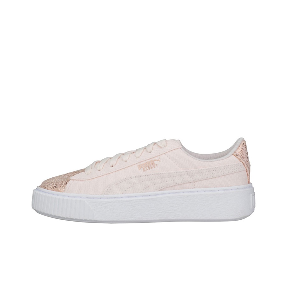 Fenty Beauty X PUMA Basket Skateboard Shoes Women s Low Top Rose Gold POIZON