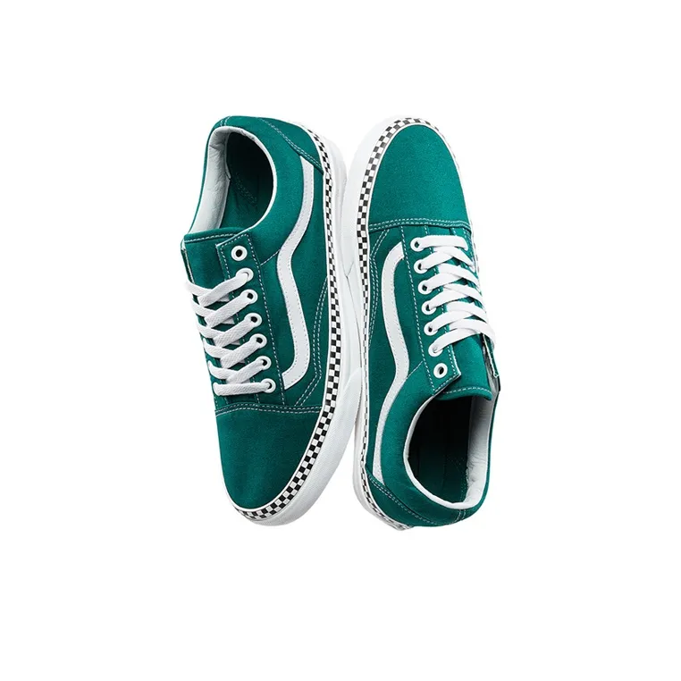 Vans Check Foxing Old Skool Green-2