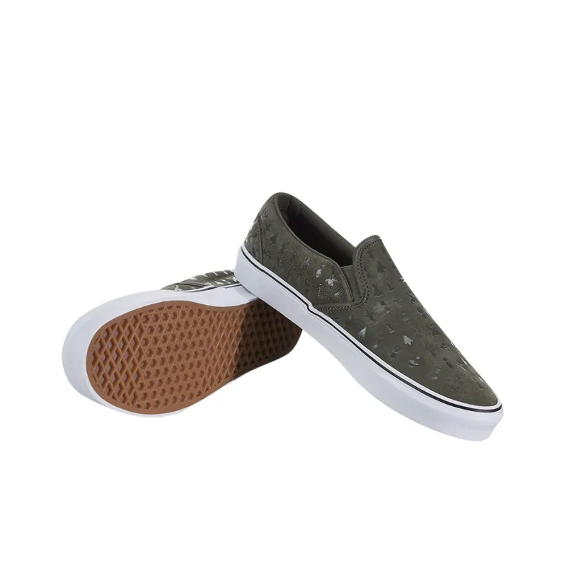 Vans Classic Slip On Dark Green-3