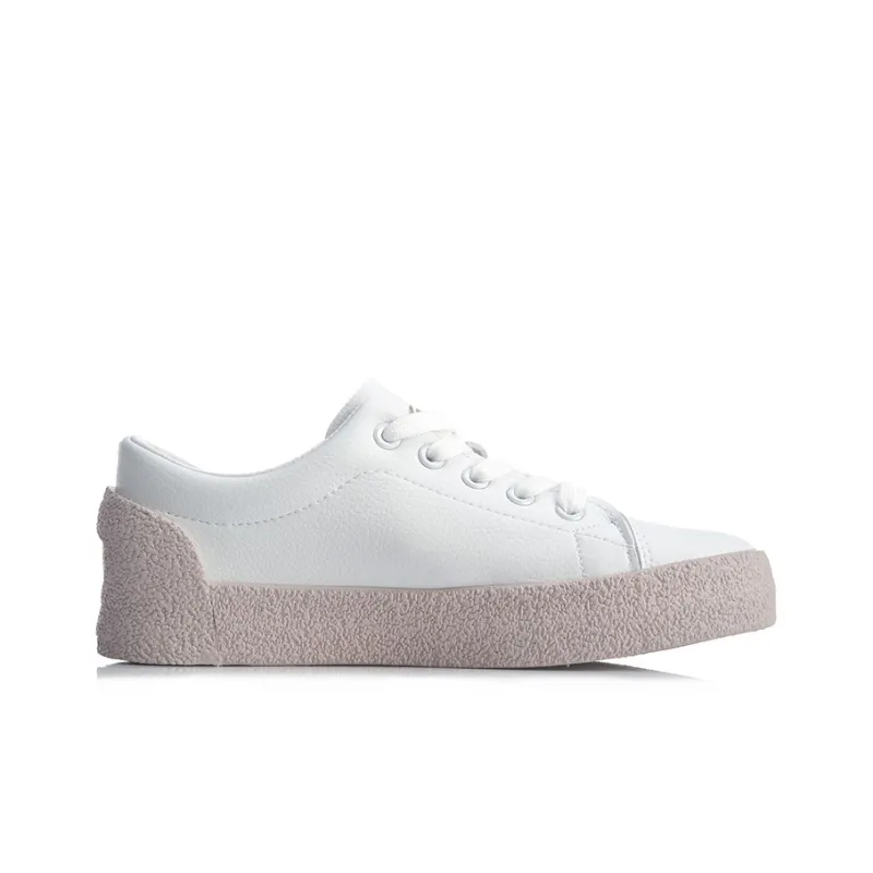 LiNing LN Vulc Wear-Resistant Lightweight And Balanced Low-Top Skateboard Shoes Women's Bright Apricot-1