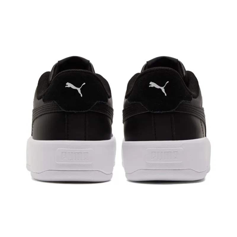 PUMA Lily Platform Board Shoes Black/White Women's-4