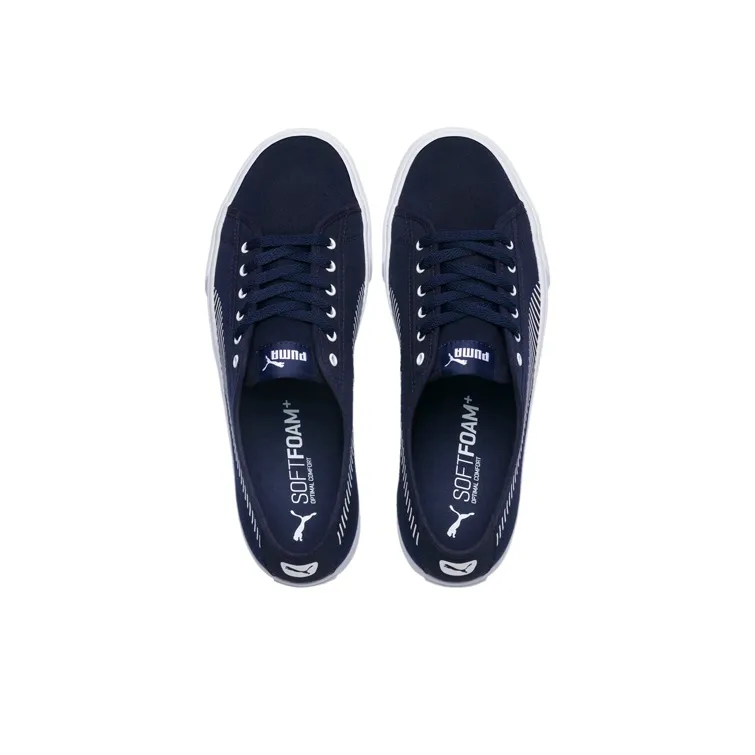 PUMA Bari Stylish Retro Low Top Casual Skate Shoes Unisex Navy Blue-1