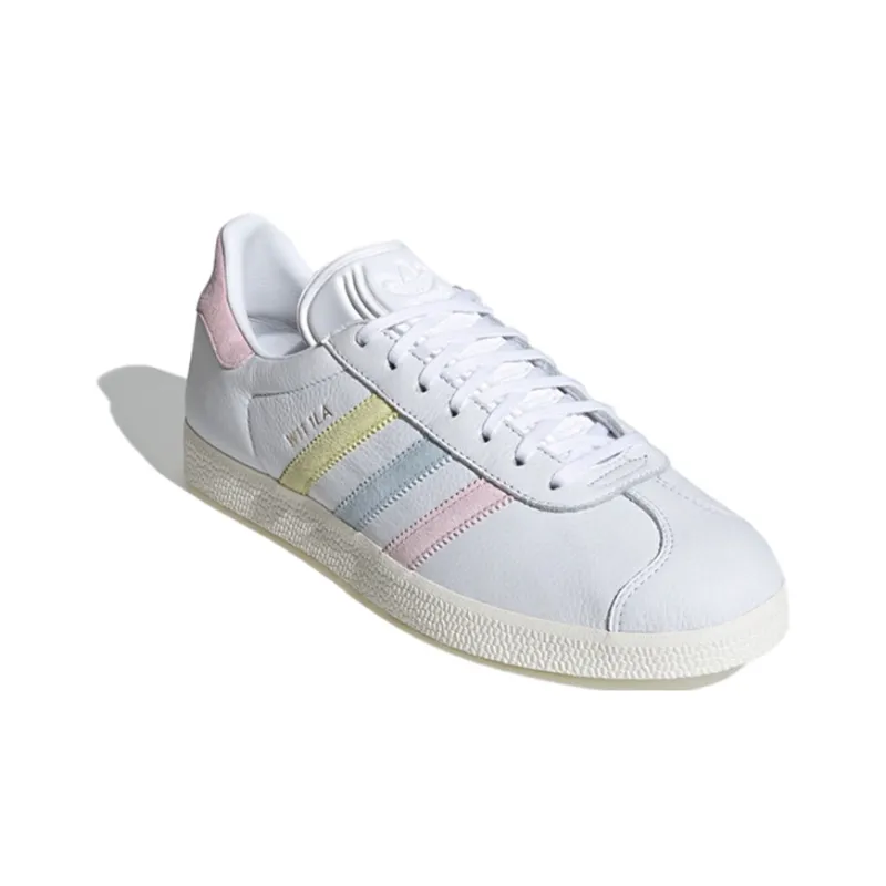 Adidas Originals Gazelle Shoes 'White Yellow Blue Pink'-2