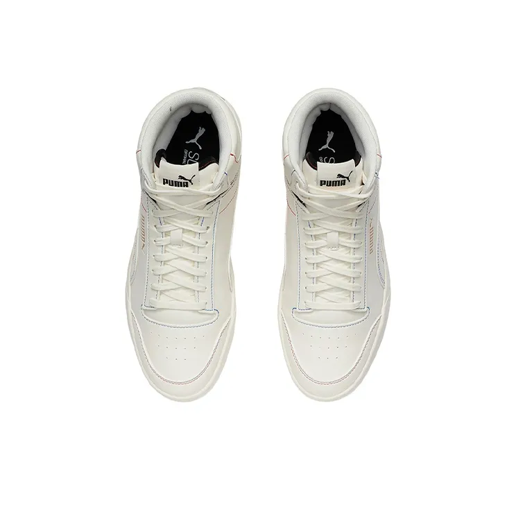 PUMA Shuffle Mid 'White Multi Stitch'-3