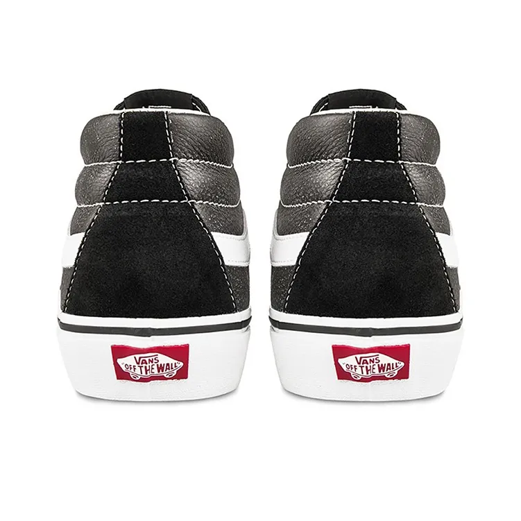 Vans SK8 Mid Splicing Mid Tops Casual Skateboarding Shoes Unisex Black-4
