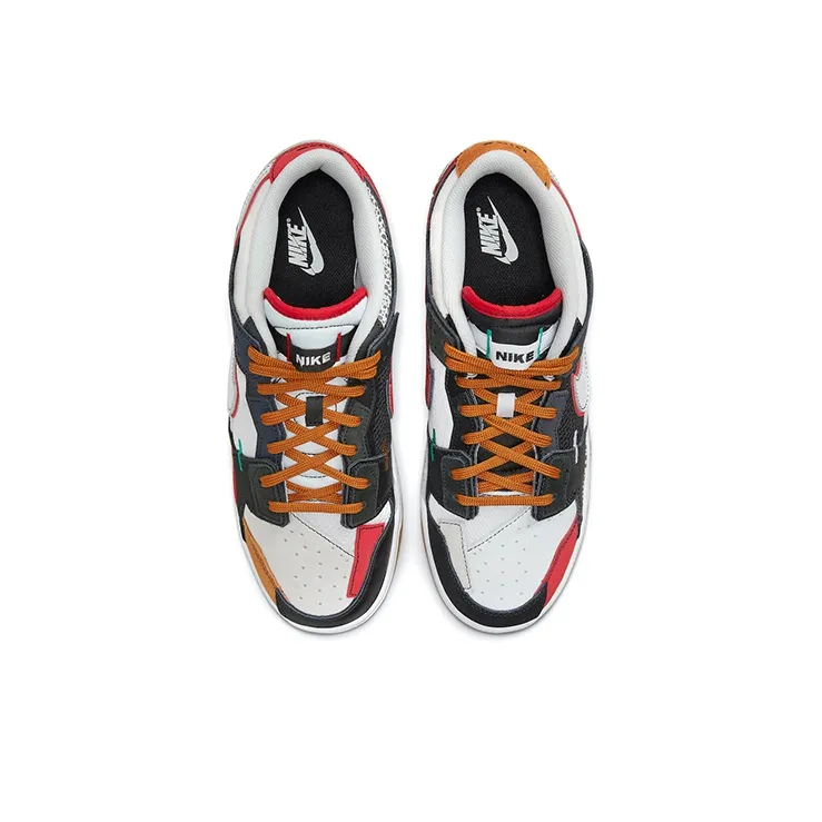 Nike Dunk Low Scrap Black Grey University Red-3