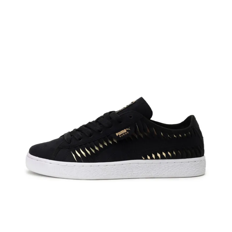 PUMA Suede Metallic Entwine Balance Lightweight Low-Top Skateboard Shoes-0