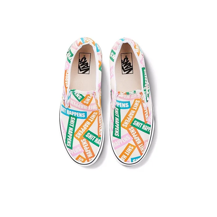 Vans Classic Slip on Pink/Multi Color-3