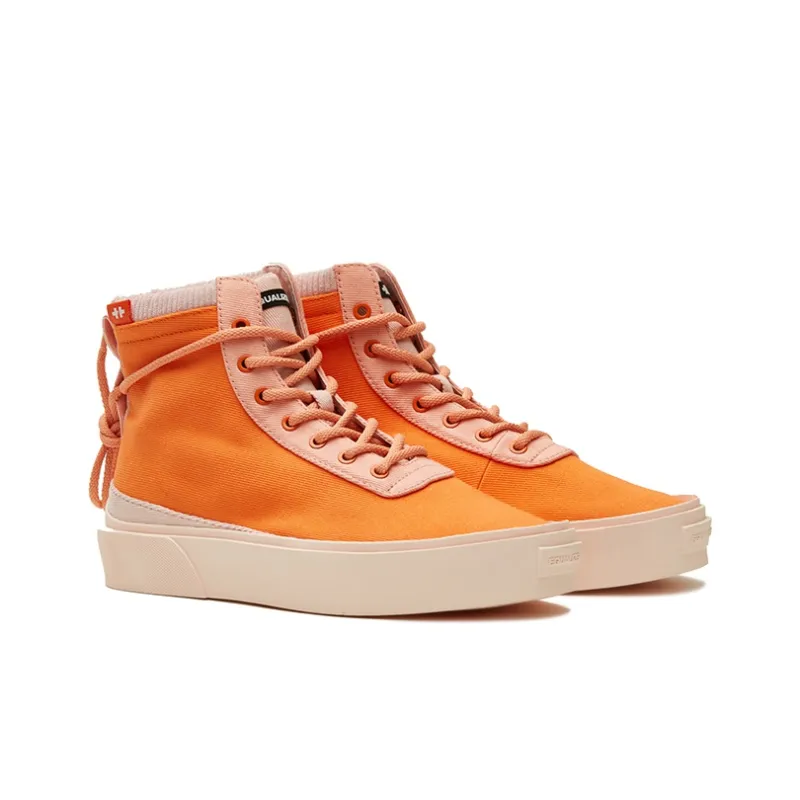 EQLZ EQUALIZER Fault Skateboard Shoes Unisex High Top Alert Orange-2