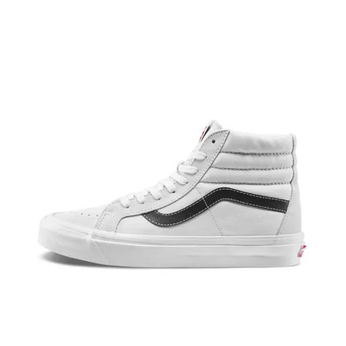 Vans SK8 Skateboard Shoes Unisex High-Top White/Black