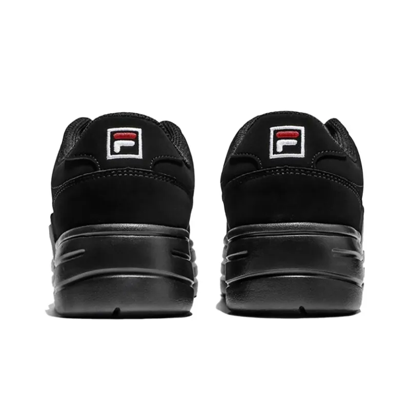 FILA Funky Tennis Anti Slip And Wear Resistant Breathable Low Top Skateboard Shoes Unisex Black Korean Style-3
