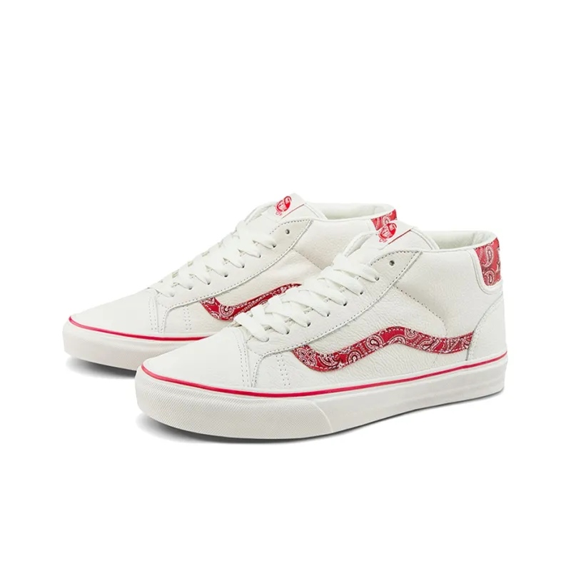 Vans Mid Skool 37 'Sport Paisley White Red'-2