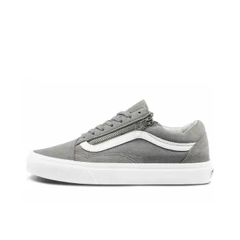 Vans Unisex Old Skool Zip Low Top Sneakers Grey 'Gray White'