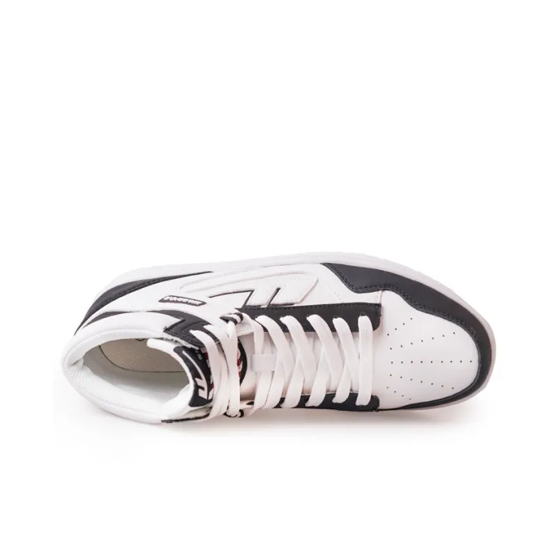 Warrior Teeming With Life High-Top Skateboard Shoes Unisex White Black-2